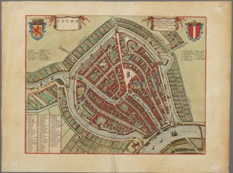 Map of the City of Gouda, ca 1650